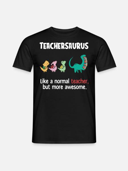 Ssaurus de l’enseignant, Enseignant - T-shirt homme - noir