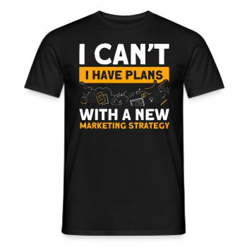 Strategy Marketing Manager Digital Marketing - Men's T-Shirt - black - Front - AI Model Male 178 light (178cm)