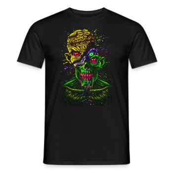 Zombie inside another zombie - Men's T-Shirt - black - Front - AI Model Male 178 light (178cm)