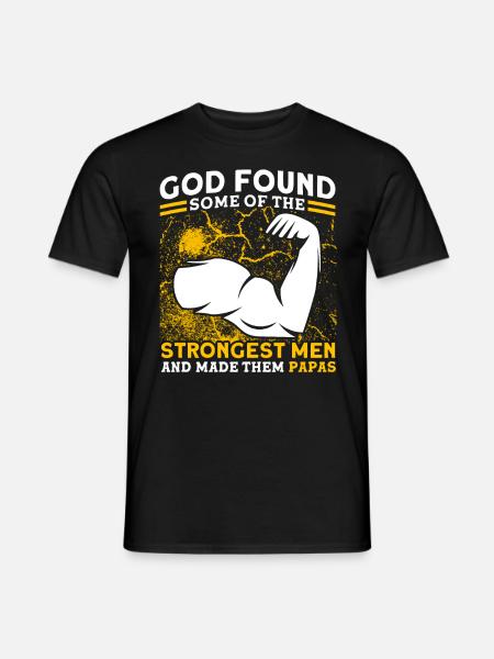 Gott Vater Vati Papa - Männer T-Shirt - Schwarz