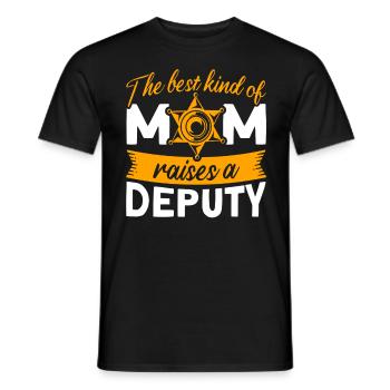 Mama Assistant Sheriff Mama Mother - Men's T-Shirt - black - Front - AI Model Male 178 light (178cm)