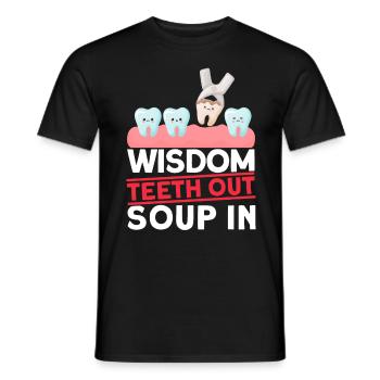 Wisdom Teeth Wisdom Tooth Patient Dentist - Men's T-Shirt - black - Front - AI Model Male 178 light (178cm)