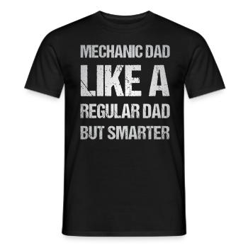 Klug Vater Mechaniker Vater Familie - Männer T-Shirt - Schwarz - Vorne - AI Model Male 178 light (178cm)