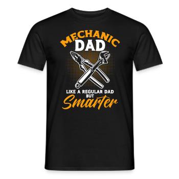 Klug Vater Mechaniker Vater Familie - Männer T-Shirt - Schwarz - Vorne - AI Model Male 178 light (178cm)