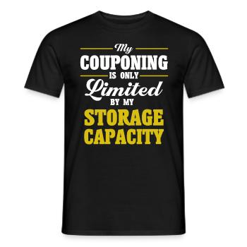Coupon Shopper Discount Couponer Discount Sale - Men's T-Shirt - black - Front - AI Model Male 178 light (178cm)
