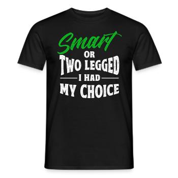 Handicap Amputee Amputation Prosthetic Leg - Men's T-Shirt - black - Front - AI Model Male 178 light (178cm)
