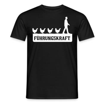 Führungskraft, Hühnerzucht, Hühner - Männer T-Shirt - Schwarz - Vorne - AI Model Male 178 light (178cm)