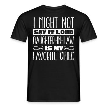 Schwiegertochter Mein Lieblingskind - Männer T-Shirt - Schwarz - Vorne - AI Model Male 178 light (178cm)