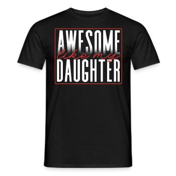 Super comme ma fille - T-shirt homme - noir - Devant - AI Model Male 178 light (178cm)