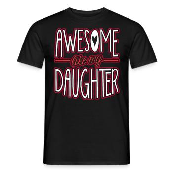 Super comme ma fille - T-shirt homme - noir - Devant - AI Model Male 178 light (178cm)