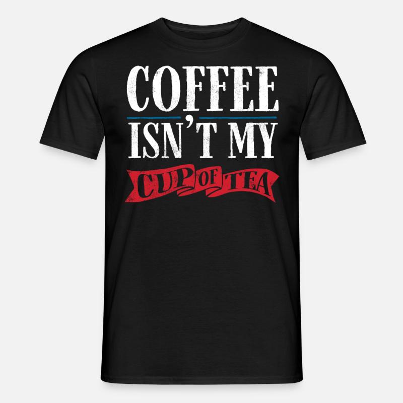 Teeliebhaber, Teetrinker, Tee, Teezeit - Männer T-Shirt - Schwarz