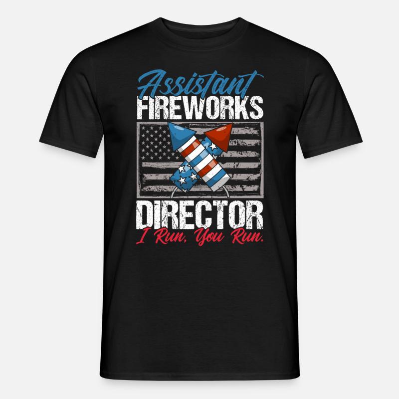 Funny fireworks pyrotechnician saying - Men's T-Shirt - black