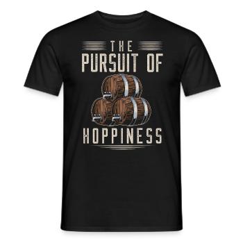 Houblon, Hopp, Bière, Amateurs de bière - T-shirt homme - noir - Devant - AI Model Male 178 light (178cm)