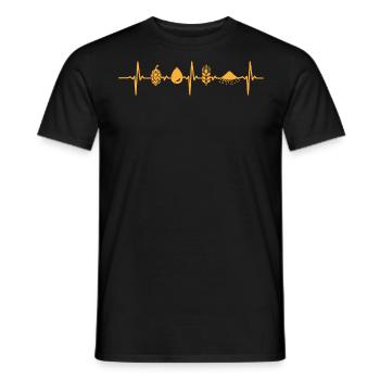 Brewers, beer lovers, IPA, draft beer - Men's T-Shirt - black - Front - AI Model Male 178 light (178cm)