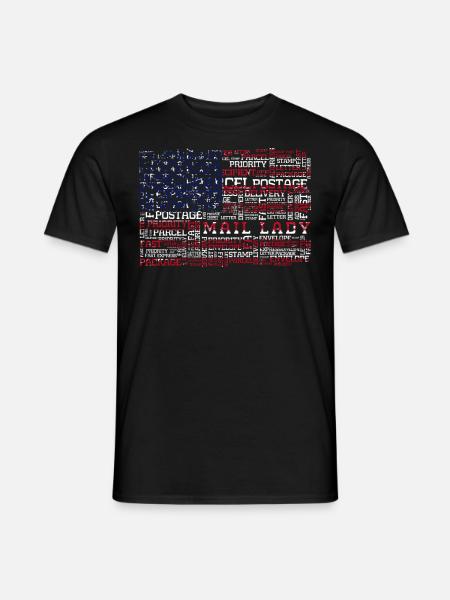 Post lady, postal delivery - Men's T-Shirt - black