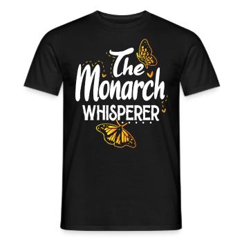 Papillon monarque - T-shirt homme - noir - Devant - AI Model Male 178 light (178cm)