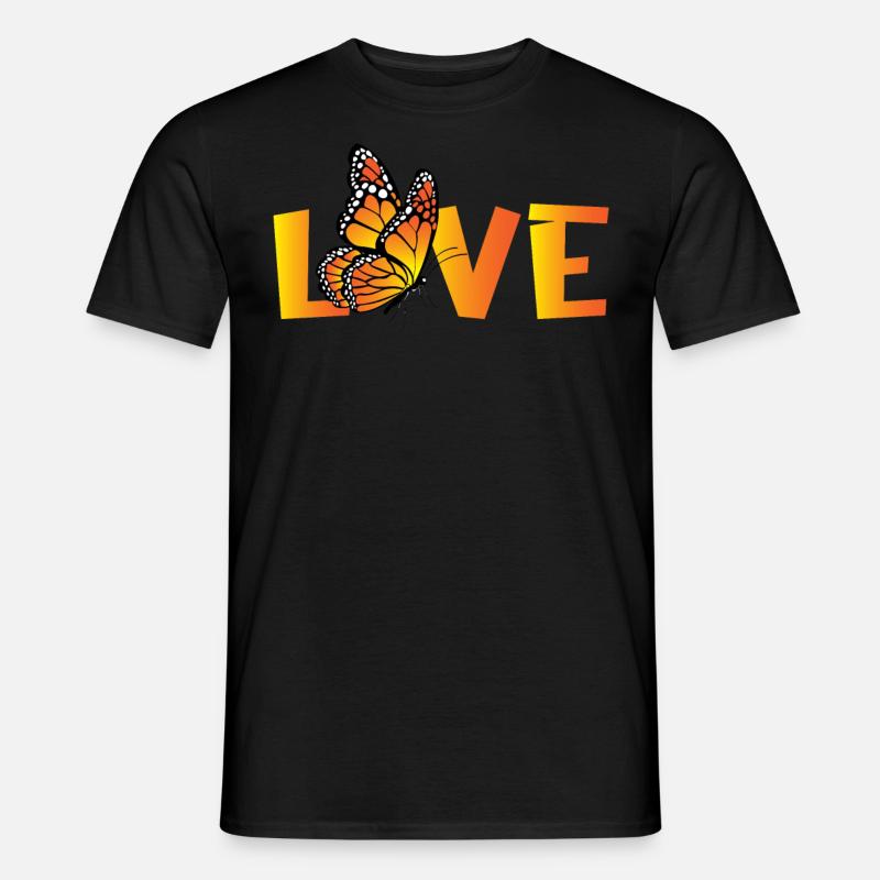 Monarchfalter - Männer T-Shirt - Schwarz