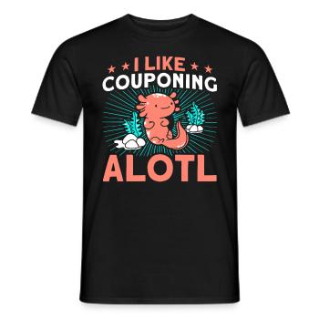 Coupon Shopper Discount Couponer Discount Sale - Men's T-Shirt - black - Front - AI Model Male 178 light (178cm)