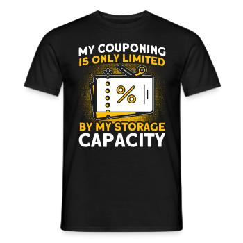 Coupon Shopper Discount Couponer Discount Sale - Men's T-Shirt - black - Front - AI Model Male 178 light (178cm)
