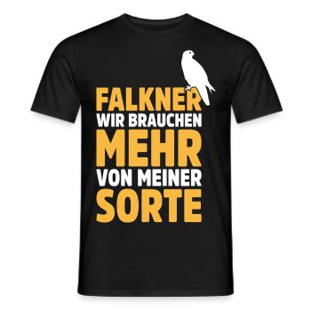 Falknerei Geschenkidee Falkner Beizjagd Greifvogel - Männer T-Shirt - Schwarz - Vorne - AI Model Male 178 light (178cm)