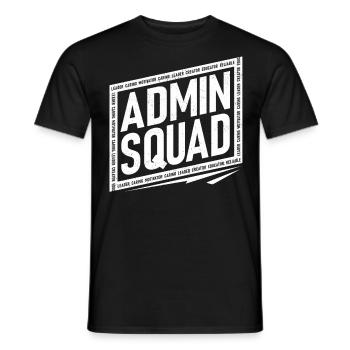 Directeur adjoint, École d’administration - T-shirt homme - noir - Devant - AI Model Male 178 light (178cm)