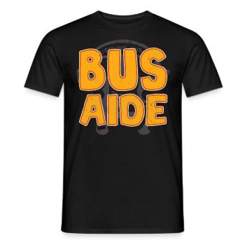 Busfahrerassistent, Kader Zurück Zur Schule - Männer T-Shirt - Schwarz - Vorne - AI Model Male 178 light (178cm)