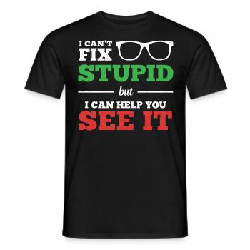 Optometrist Optometrie Augenarzt - Männer T-Shirt - Schwarz - Vorne - AI Model Male 178 light (178cm)