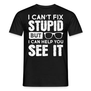 Optometrist Optometrie Augenarzt - Männer T-Shirt - Schwarz - Vorne - AI Model Male 178 light (178cm)