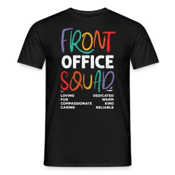 Front Office Cadre - T-shirt homme - noir - Devant - AI Model Male 178 light (178cm)