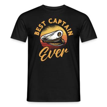 Amateurs de bateau Capitaine de bateau Capitaine Capitaines - T-shirt homme - noir - Devant - AI Model Male 178 light (178cm)