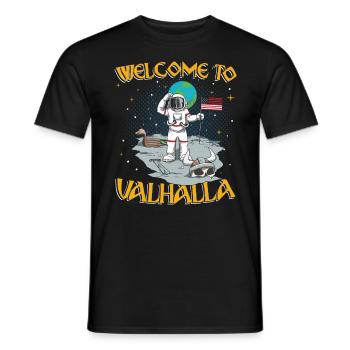 Welcome to Valhalla - Männer T-Shirt - Schwarz - Vorne - AI Model Male 178 light (178cm)