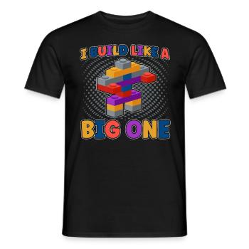 Build clamping block building block - Men's T-Shirt - black - Front - AI Model Male 178 light (178cm)
