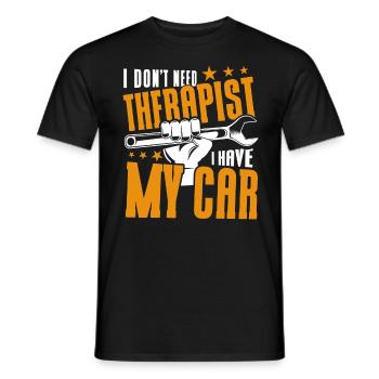 Lustig Autowerkstatt KFZ Mechaniker Autoliebhaber - Männer T-Shirt - Schwarz - Vorne - AI Model Male 178 light (178cm)