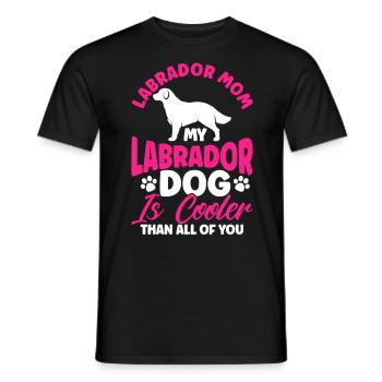 Haustier Labrador Mama Hund Labrador - Männer T-Shirt - Schwarz - Vorne - AI Model Male 178 light (178cm)