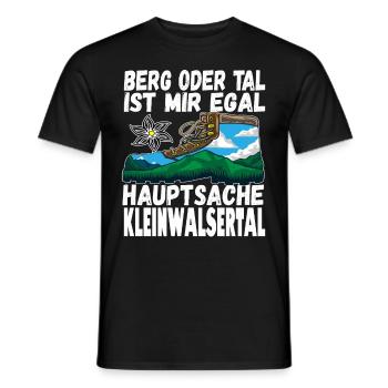 Berg oder Tal ist mir egal hauptsache - Männer T-Shirt - Schwarz - Vorne - AI Model Male 178 light (178cm)