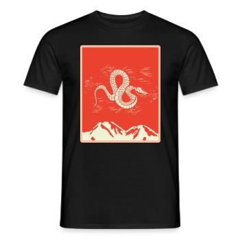 Tshirt Serpent - T-shirt homme - noir - Devant - AI Model Male 178 light (178cm)