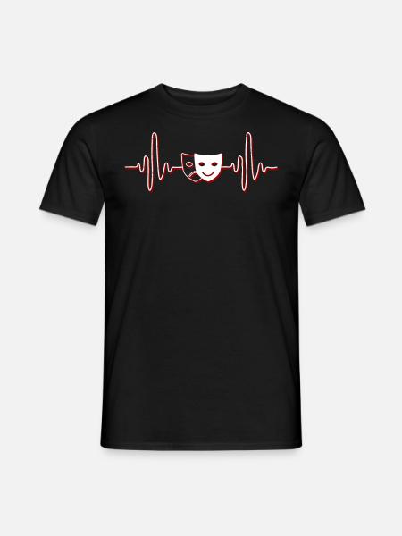 Theater Nerd, Masques de théâtre - T-shirt homme - noir