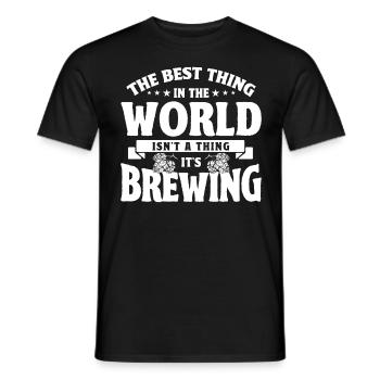 The best thing in the world Brewers - Men's T-Shirt - black - Front - AI Model Male 178 light (178cm)