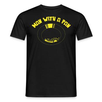GoldSchwenk, Gold Digger - Men's T-Shirt - black - Front - AI Model Male 178 light (178cm)
