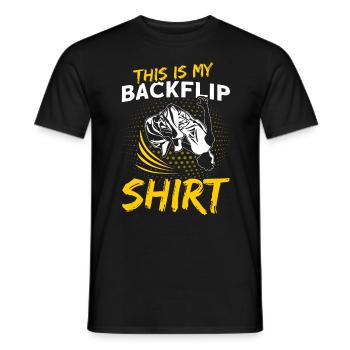Extremsport Parkour Das ist mein Backflip-Shirt - Männer T-Shirt - Schwarz - Vorne - AI Model Male 178 light (178cm)
