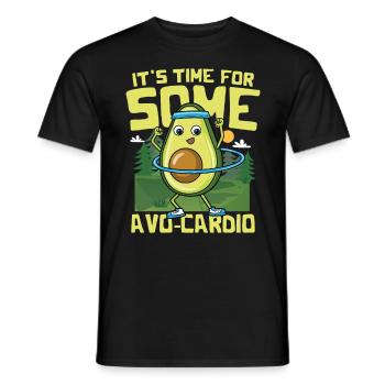 It's Time For Some Avo-Cardio - Männer T-Shirt - Schwarz - Vorne - AI Model Male 178 light (178cm)