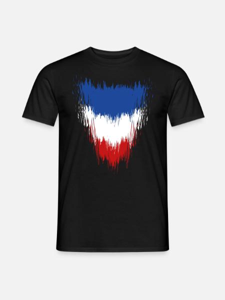 Proud to be French! - Men's T-Shirt - black