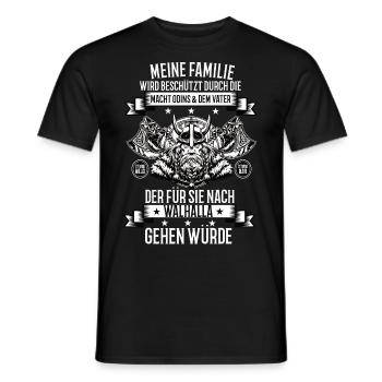 Wikinger Krieger Nordmann Axt Valhalla Nordmänner - Männer T-Shirt - Schwarz - Vorne - AI Model Male 178 light (178cm)