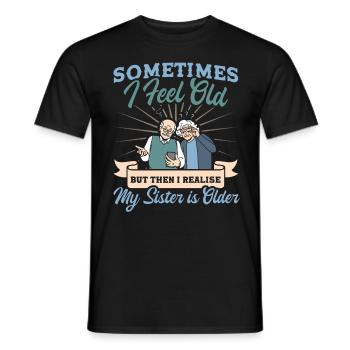 Personnes âgées Grand-père sarcastique - T-shirt homme - noir - Devant - AI Model Male 178 light (178cm)