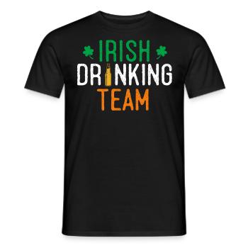 Équipe irlandaise de boisson - T-shirt homme - noir - Devant - AI Model Male 178 light (178cm)
