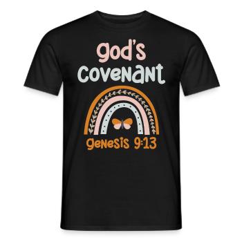 Gott Bund, Psalm, Christian - Männer T-Shirt - Schwarz - Vorne - AI Model Male 178 light (178cm)