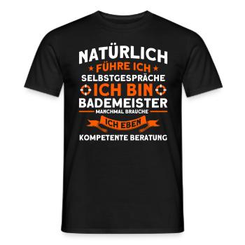 Sauveteur Piscine Sauveteur Sauveteur Sauveteur - T-shirt homme - noir - Devant - AI Model Male 178 light (178cm)