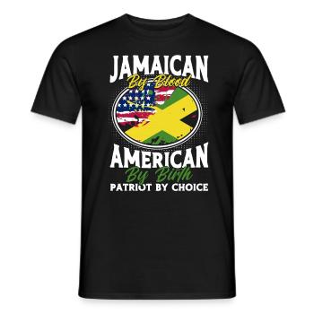 Jamaïque Jamaican Pride Drapeau jamaïcain - T-shirt homme - noir - Devant - AI Model Male 178 light (178cm)