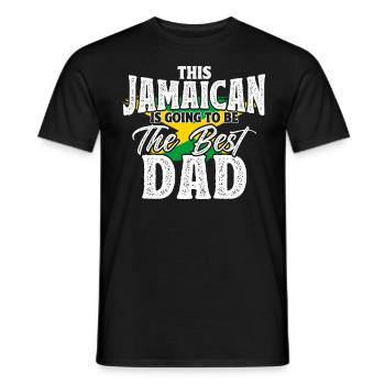 Jamaïque Jamaican Pride Drapeau jamaïcain - T-shirt homme - noir - Devant - AI Model Male 178 light (178cm)