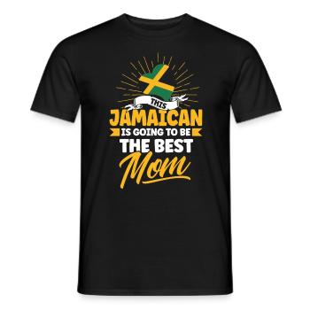 Jamaïque Jamaican Pride Drapeau jamaïcain - T-shirt homme - noir - Devant - AI Model Male 178 light (178cm)